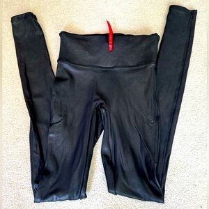 Spanx tall women’s leather-look leggings